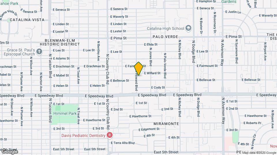 1202-1208 N Howard Blvd Map and Location Details
