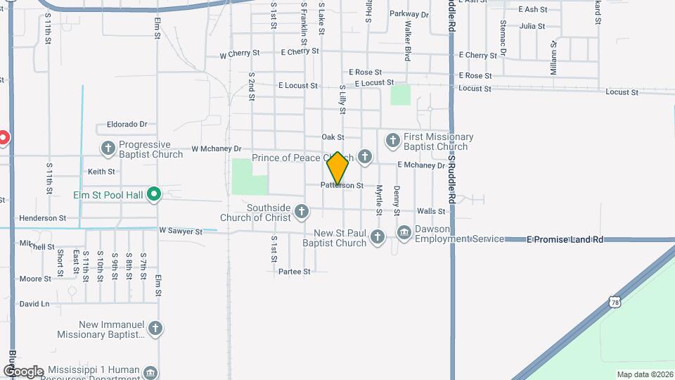 1103 S Lilly St Map and Location Details