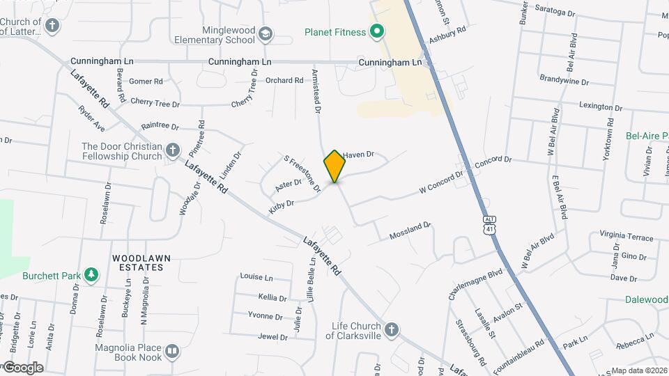 1553 Armistead Dr Map and Location Details