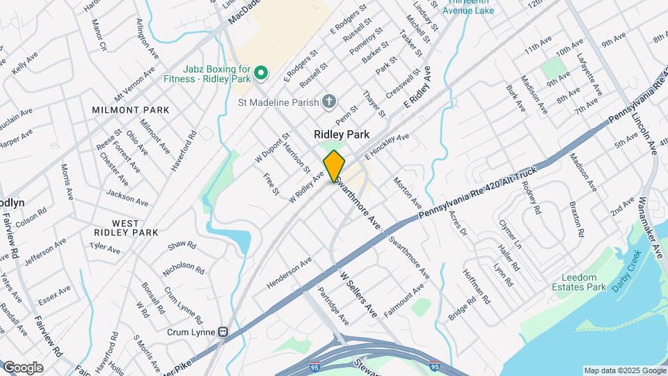 9 W Hinckley Ave Map and Location Details