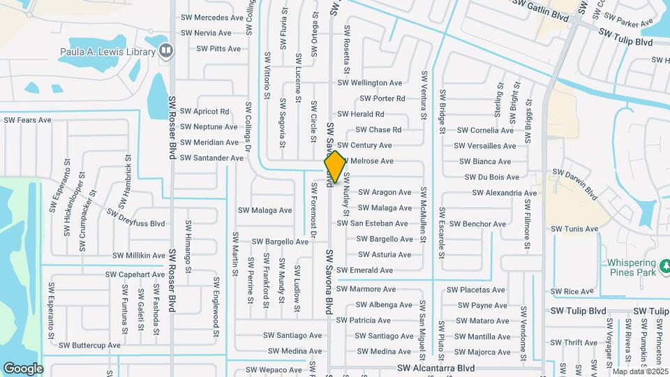 3197 SW Savona Blvd Map and Location Details