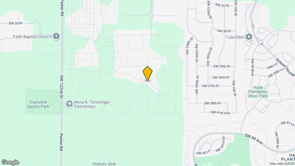 11124 SW 38th Blvd Map and Location Details