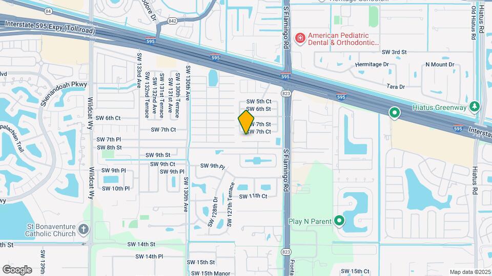 12615 SW 7th Pl Map and Location Details