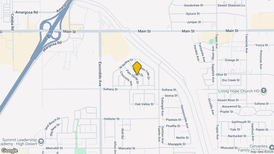 9367 Palo Verde Dr Map and Location Details