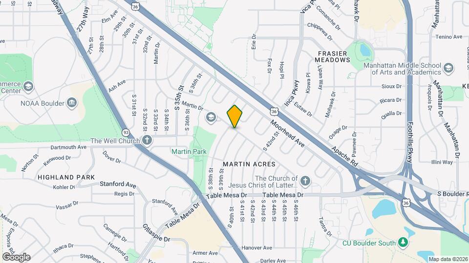 205 S 39th St Map and Location Details