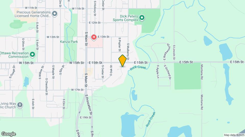 1521 S Poplar St Map and Location Details