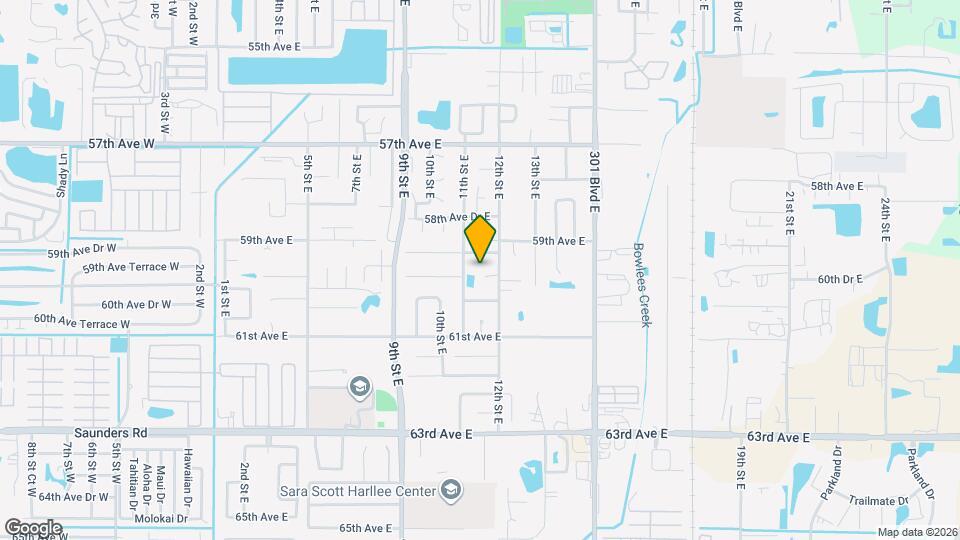 1109 59th Ave Cir E Map and Location Details