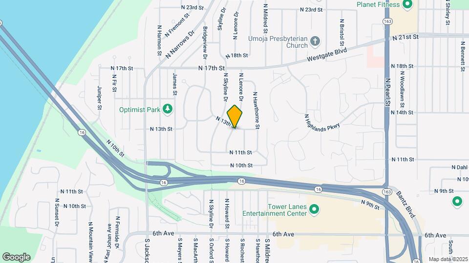 1131 Lenore Dr Map and Location Details