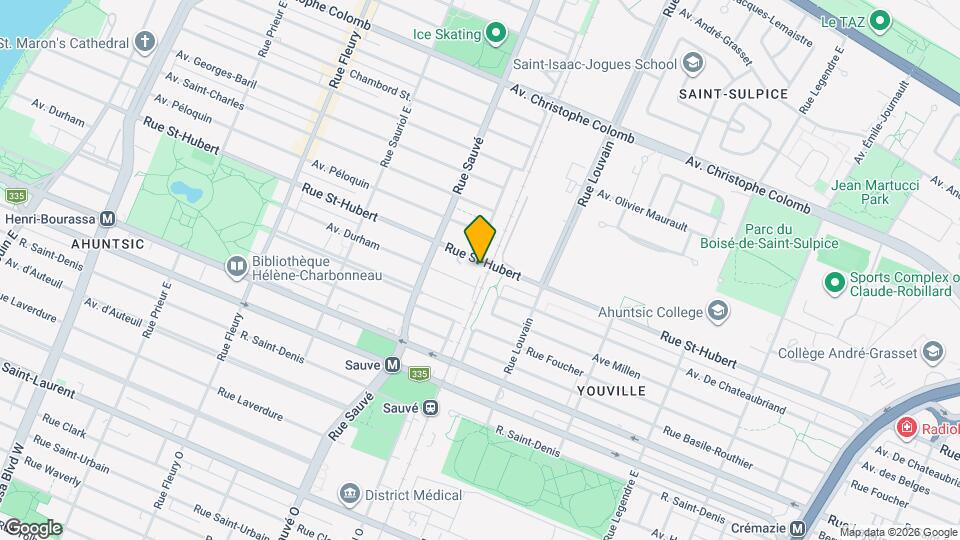 9650-9710 Saint-Hubert Rue Map and Location Details
