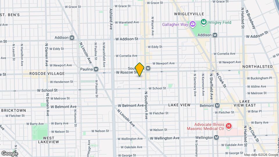 1418 W Henderson St, Unit CH Mapa y Detalles de la Ubicación