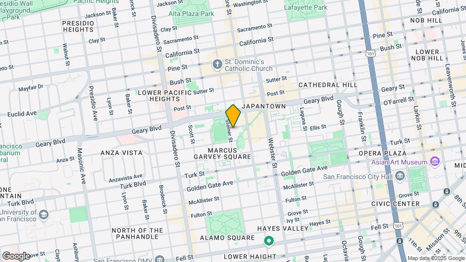 1785 O'Farrell St Mapa y Detalles de la Ubicación