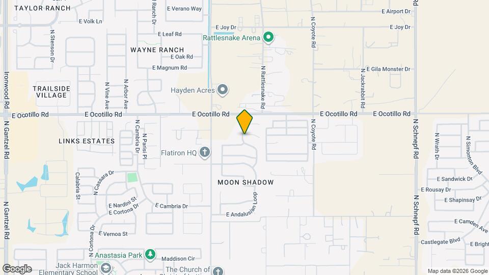 2101 E Caspian Way Map and Location Details