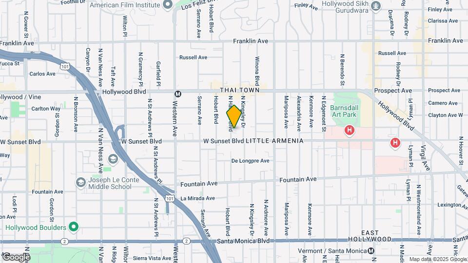 1516 N Harvard Blvd Map and Location Details