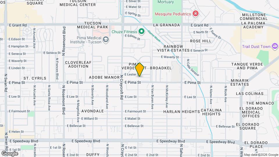 5609 E Pima St Map and Location Details