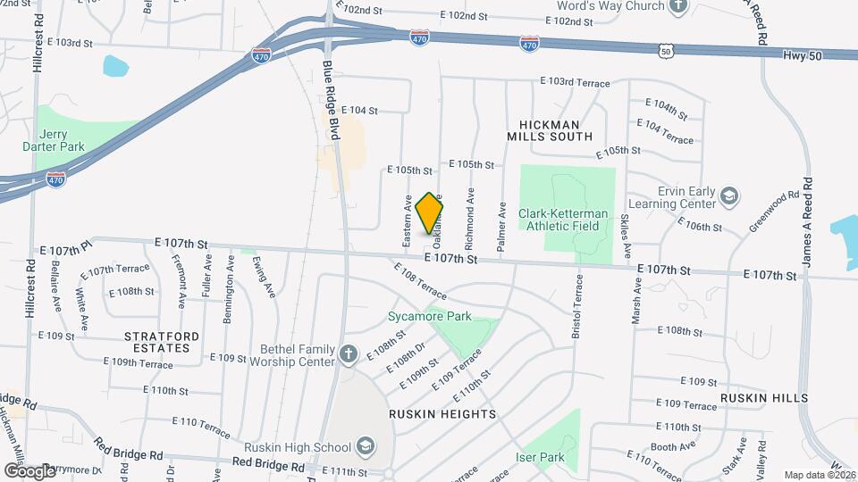 10620 Oakland Ave Mapa y Detalles de la Ubicación