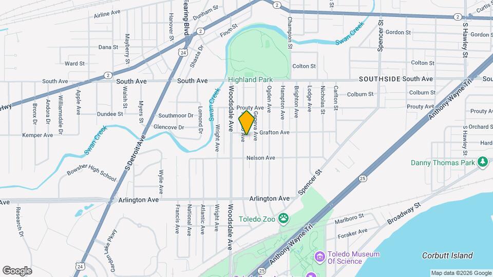 707 Toronto Ave Map and Location Details