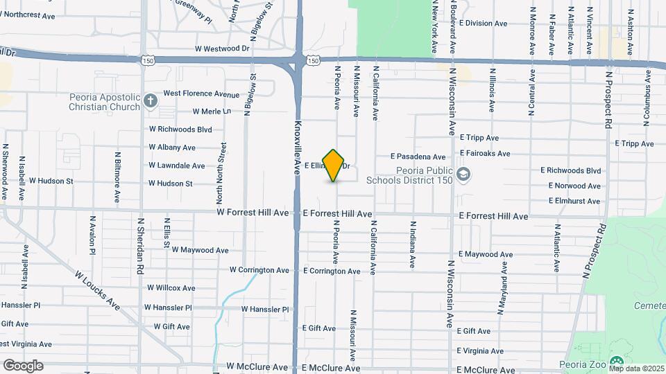 3207 N. Peoria Avenue Mapa y Detalles de la Ubicación