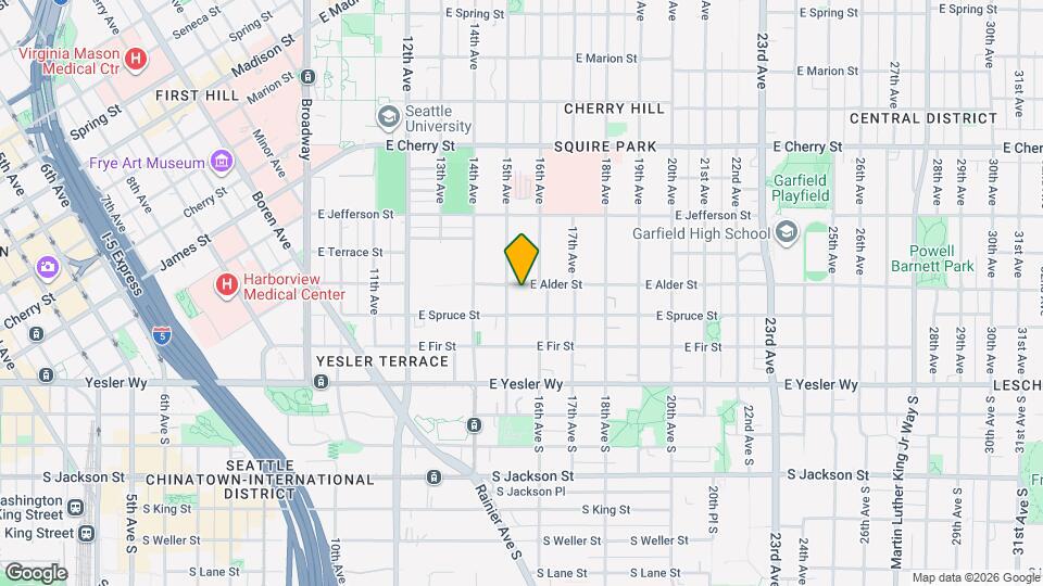 1511 E Alder St Map and Location Details