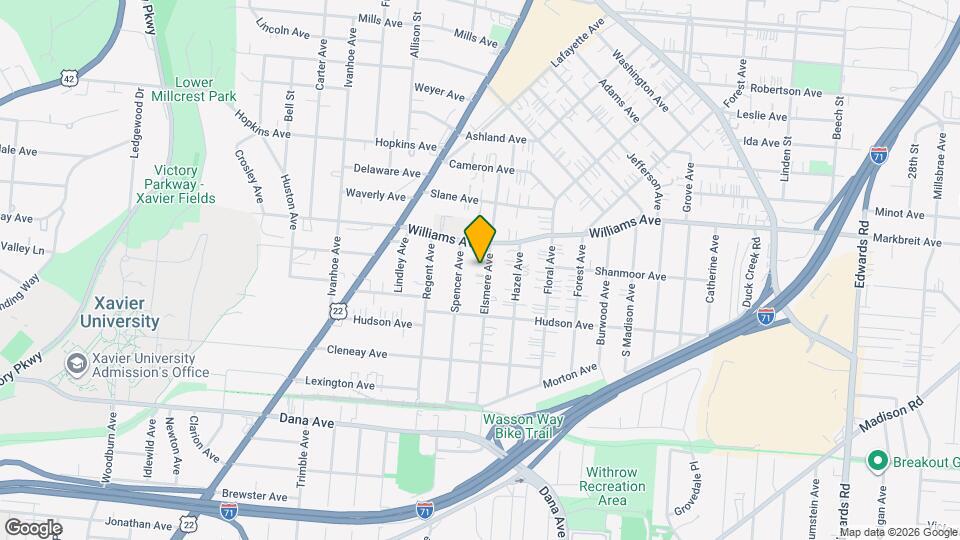 3943 Elsmere Ave Mapa y Detalles de la Ubicación