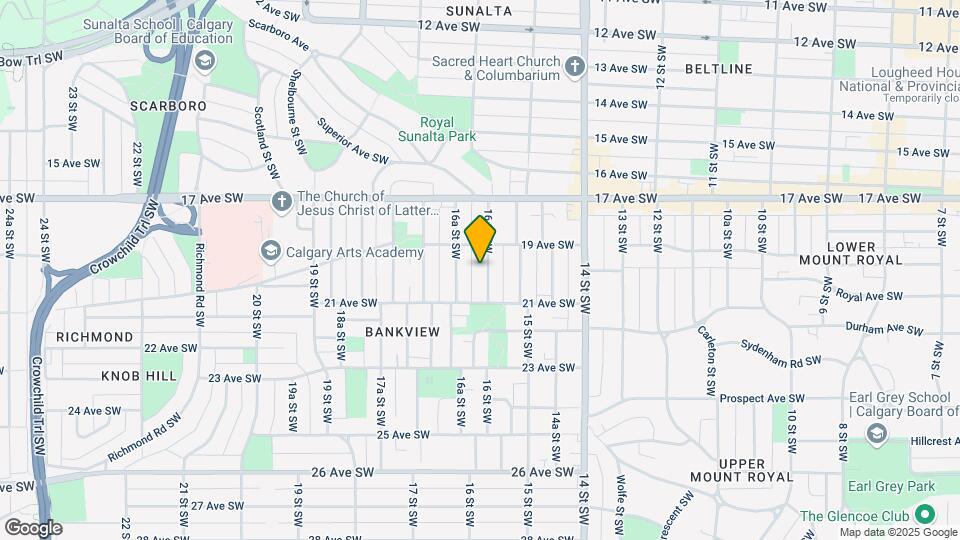 2117 16 St SW Map and Location Details