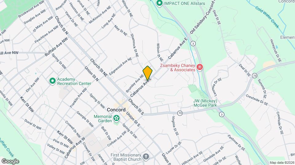 116 Cabarrus Ave E Mapa y Detalles de la Ubicación