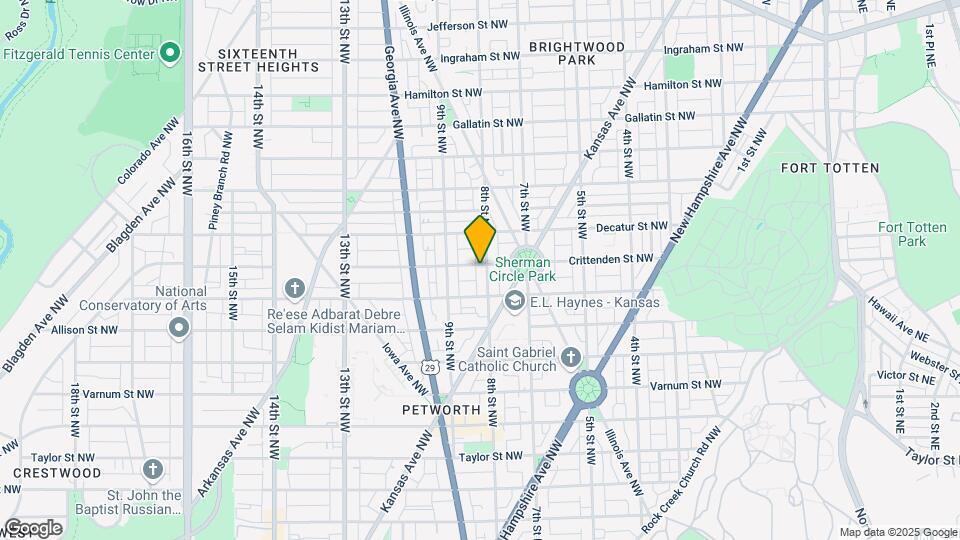 800 Crittenden St NW Mapa y Detalles de la Ubicación
