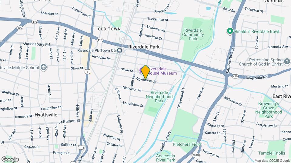 4901 Oglethorpe St Map and Location Details