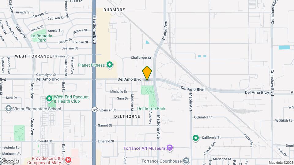 3442 Del Amo Blvd Map and Location Details