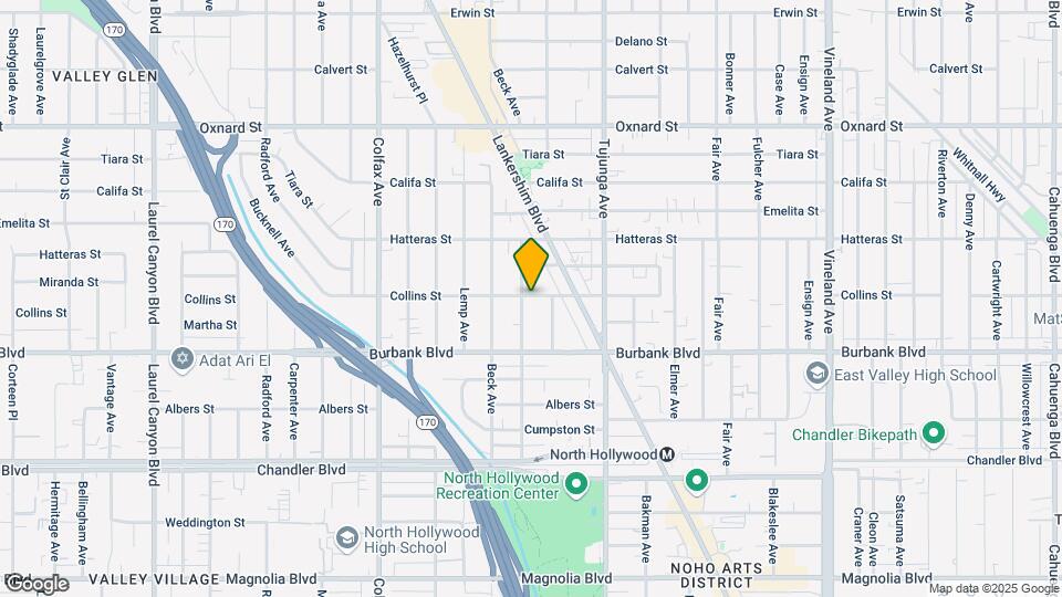 5654 Camellia Ave Map and Location Details