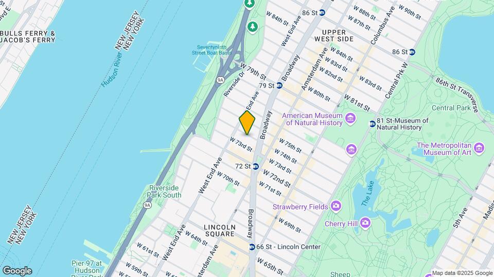 236 W 74th St Map and Location Details