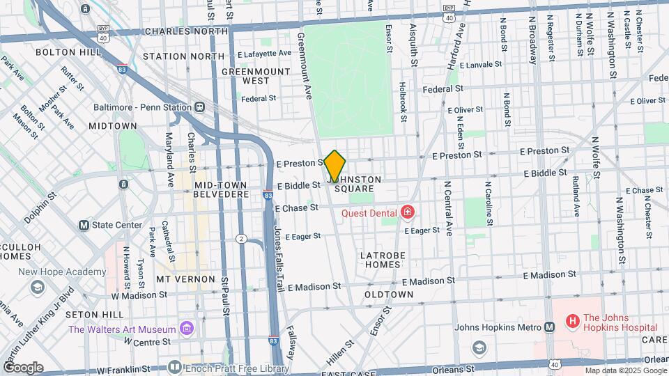 707 E Biddle St Map and Location Details