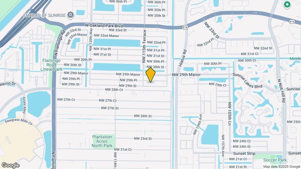 11431 NW 29th St Map and Location Details