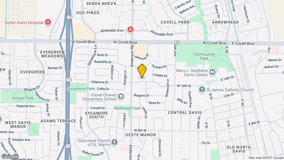 619 Villanova Dr Map and Location Details