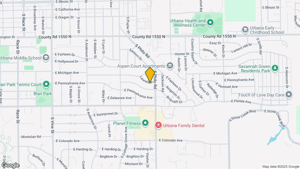 1403 Laurel Dr Map and Location Details