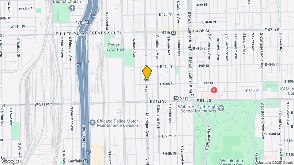4958 S Michigan Ave Map and Location Details
