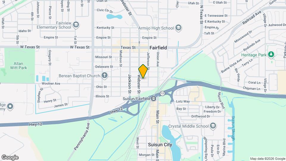 721 Broadway St Map and Location Details