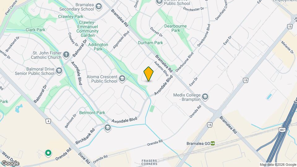 25 Ashwood Crescent Map and Location Details