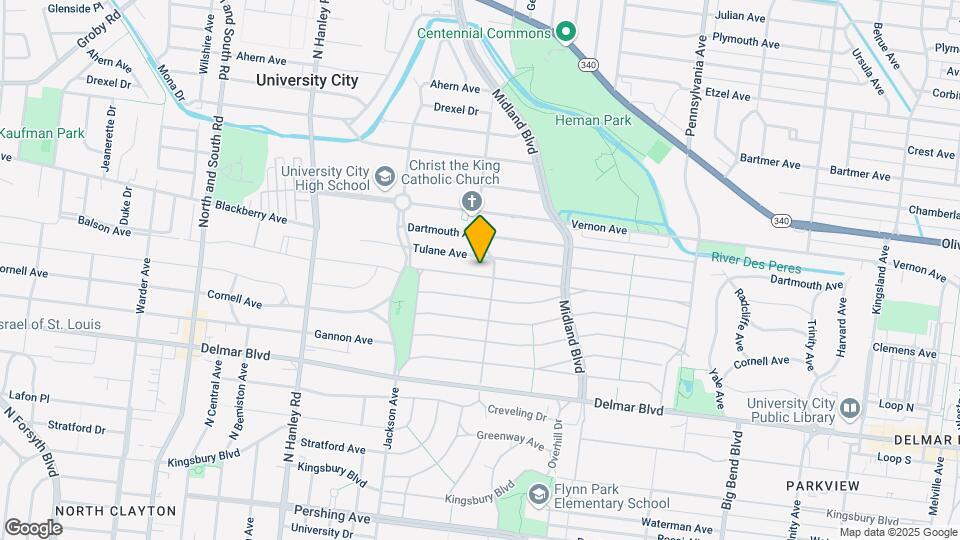 7311 Amherst Ave Map and Location Details