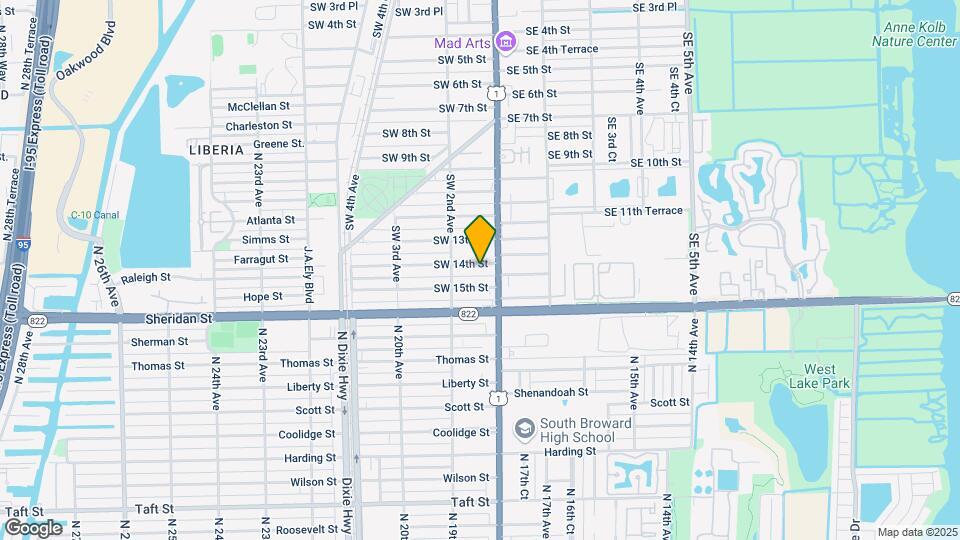 25 SW 14th St Map and Location Details