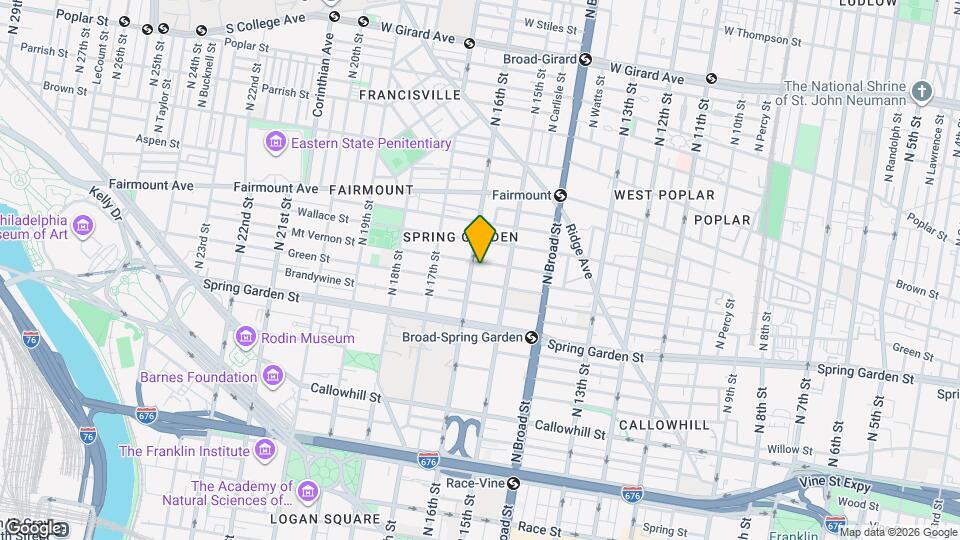 1534 Mt Vernon St Map and Location Details