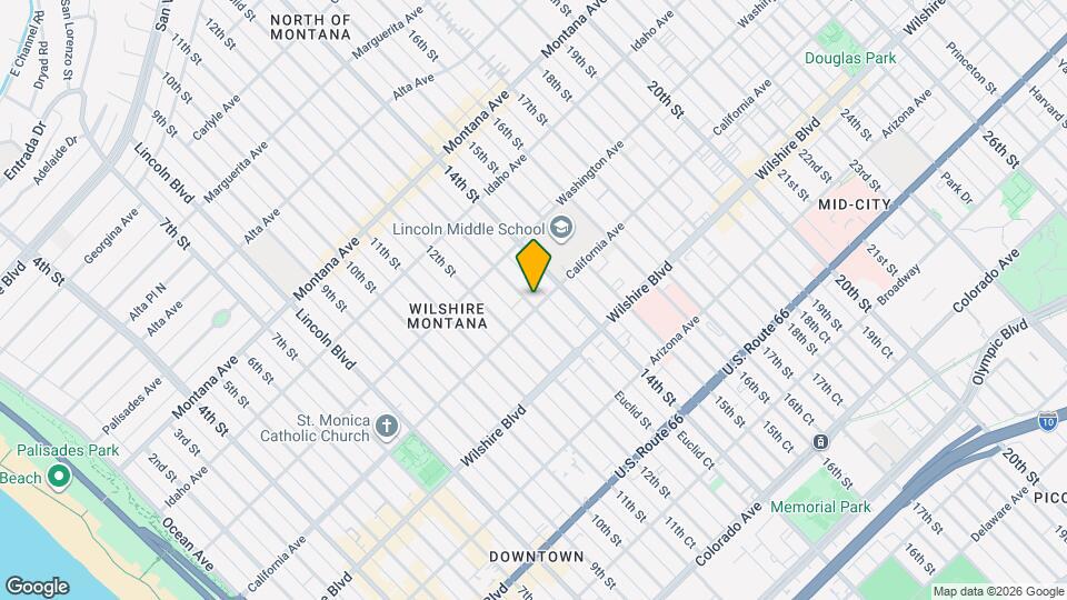 1301 California Ave, Unit 1301 Map and Location Details