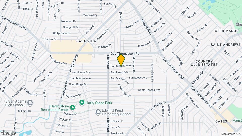 2812 San Medina Ave Map and Location Details