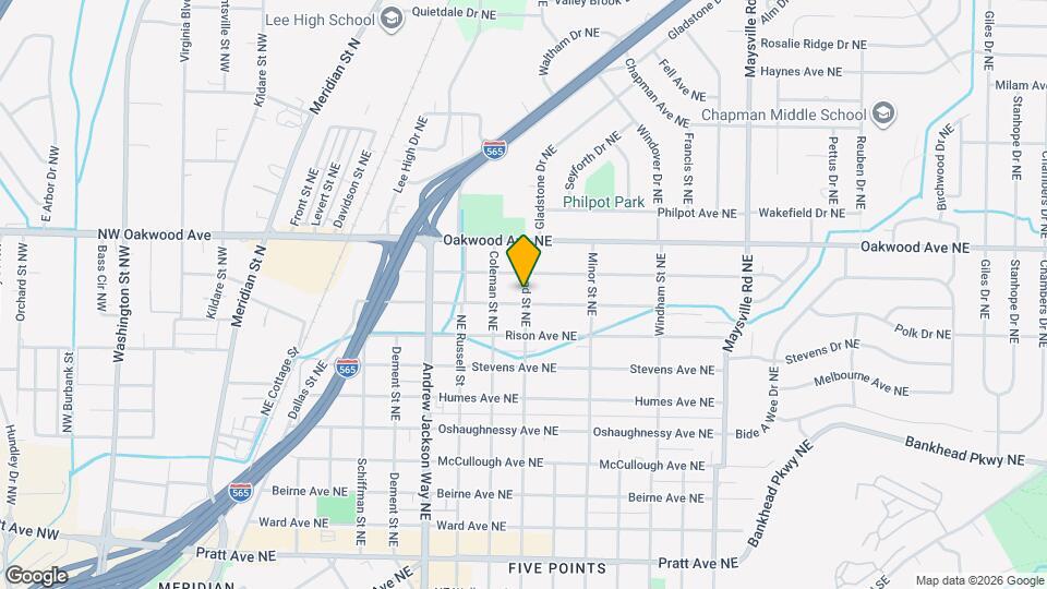 1107 England St NE Map and Location Details