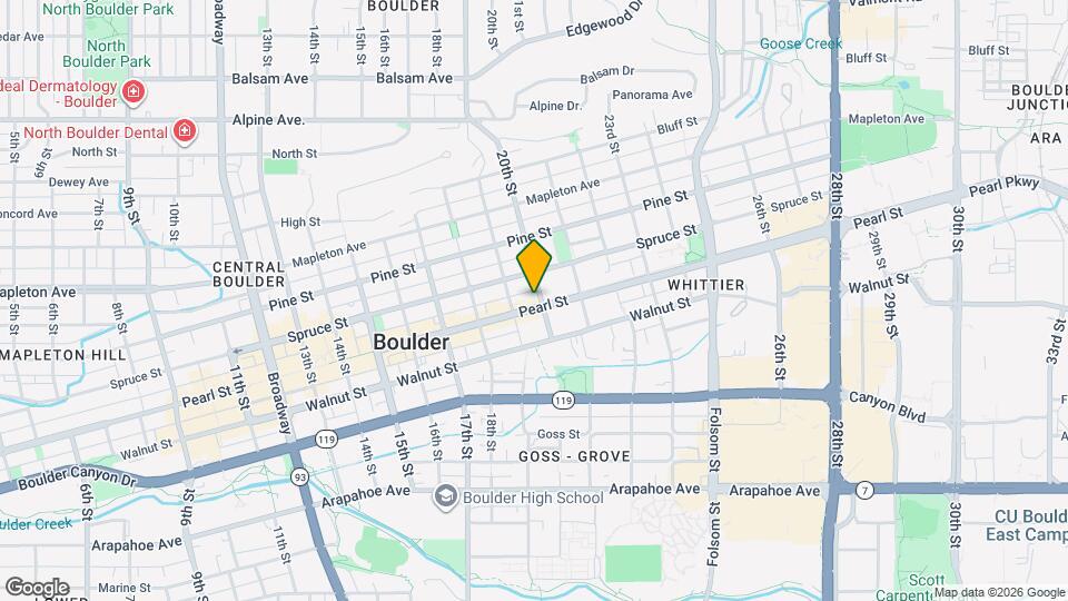 1949 Pearl St Map and Location Details