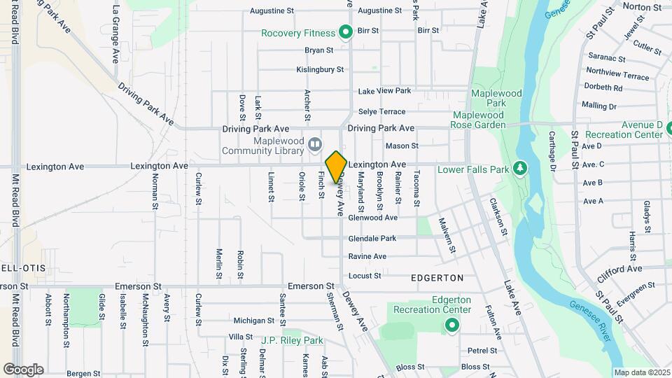 715 Dewey Ave Map and Location Details