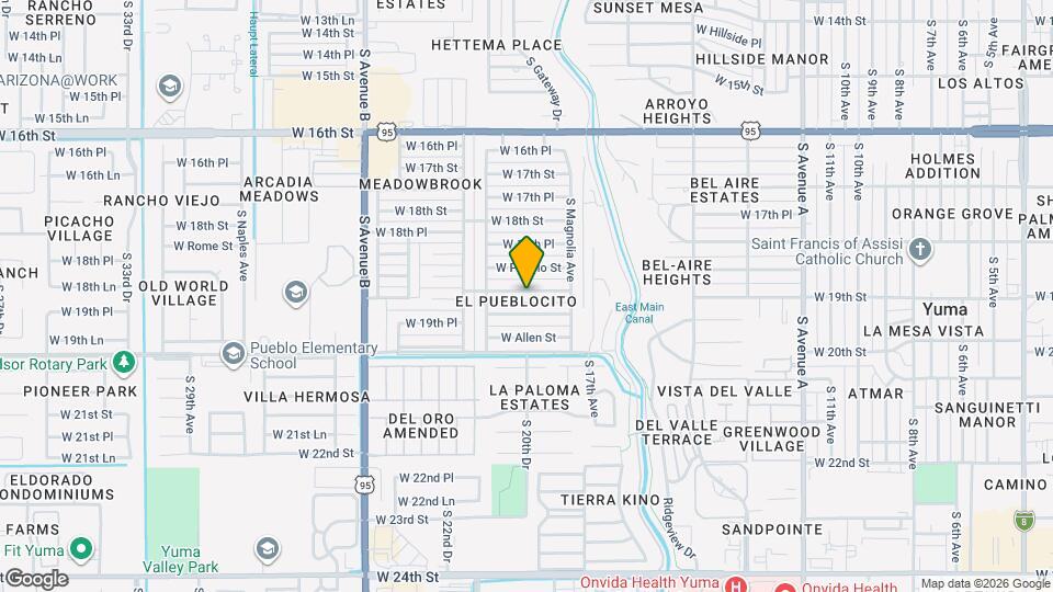 1909 W 19th St Map and Location Details