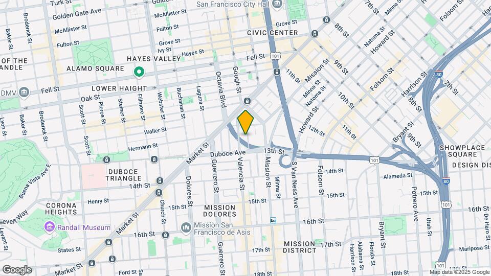1350 Stevenson St Mapa y Detalles de la Ubicación