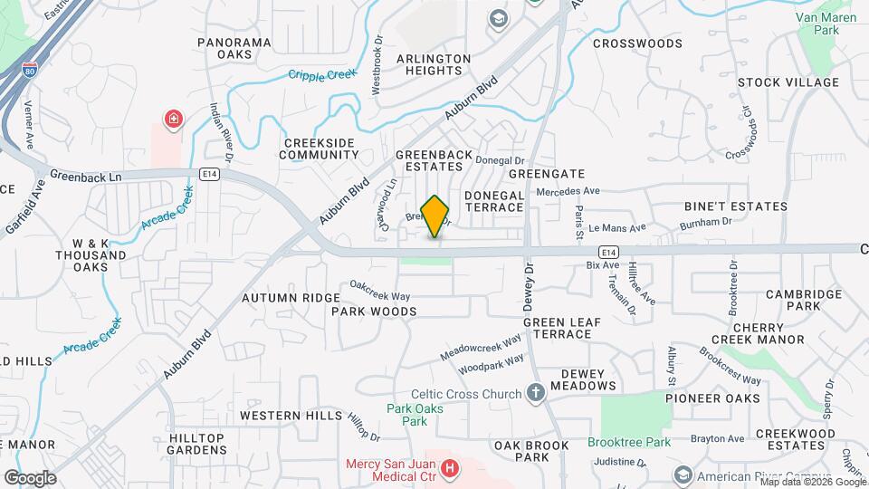 6435 Greenback Ln Map and Location Details