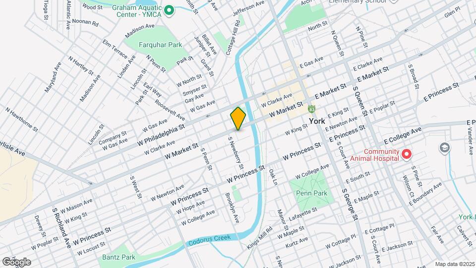 264 W Market St Map and Location Details