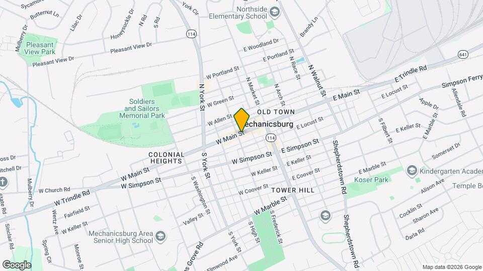 69 W Main St, Unit 69 W. Main St, Apt 4, Mechanicsburg,, Pa. Map and Location Details